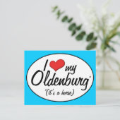 Carte Postale C'est un cheval ! J'aime mon Oldenbourg (Debout devant)