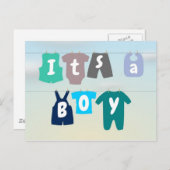 Carte Postale c'est un garçon (Devant / Derrière)