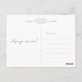 Carte Postale C'est un garçon Vêtements simples Aquarelle Baby s (Dos)