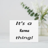 Carte Postale C'est un karma ! (Debout devant)