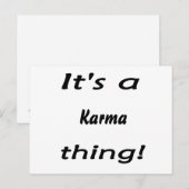 Carte Postale C'est un karma ! (Devant / Derrière)