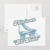 Carte Postale C'est un patinage complet (Devant / Derrière)