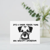 Carte Postale C'est un truc de Border Terrier ... (Debout devant)
