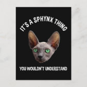 Carte Postale C'est un truc de Sphynx - Vous ne comprendriez pas (Devant)