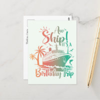 C'est un voyage d'anniversaire ! Croisière
