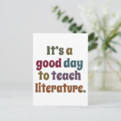 Carte Postale C'est une bonne journée pour apprendre le don de l (Debout devant)