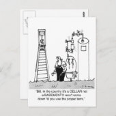 Carte Postale C'est une cave inondée, pas un sous-sol (Devant / Derrière)