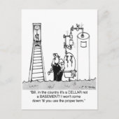 Carte Postale C'est une cave inondée, pas un sous-sol (Devant)