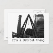 Carte Postale c'est une chose de detroit (Devant / Derrière)