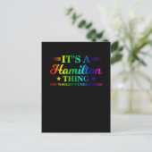 Carte Postale C'est une chose de Hamilton, vous ne comprendriez  (Debout devant)