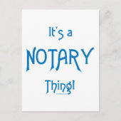Carte Postale C'est une chose de notaire (Devant)