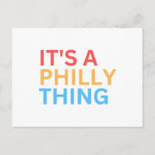 CARTE POSTALE C'EST UNE CHOSE PHILLY (Devant)