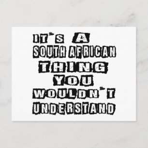 Carte Postale C'est une chose sud-africaine que vous ne comprend