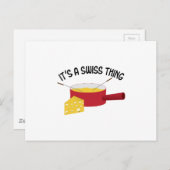 Carte Postale C'est une chose suisse (Devant / Derrière)