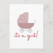 Carte Postale C'est une fille (Devant)