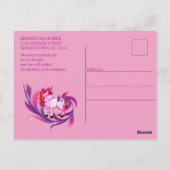 Carte Postale C'est une fille - un bébé à tarte croûtée (Dos)