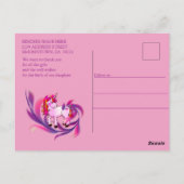 Carte Postale C'est une fille - un bébé à tarte croûtée (Dos)