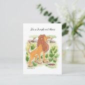 Carte postale C'est une jungle ici (Debout devant)