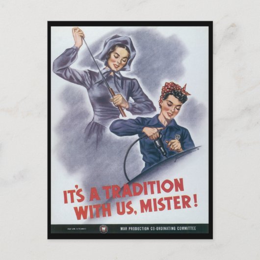 Carte Postale C'est une tradition Deuxième Guerre mondiale (Devant)
