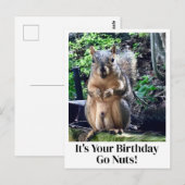 Carte Postale C'est votre anniversaire, allez-y, craquez ! Blagu (Devant / Derrière)