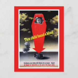 Carte Postale Cet enfant a trouvé un aveugle