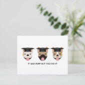 Carte Postale C'était dur mais vous l'avez fait les bouledogues  (Debout devant)