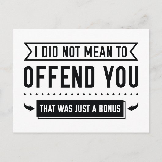 Carte Postale C'Était Juste Un Bonus (Devant)