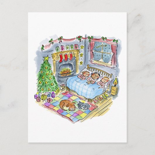 Carte Postale C'était la nuit avant Noël (Devant)