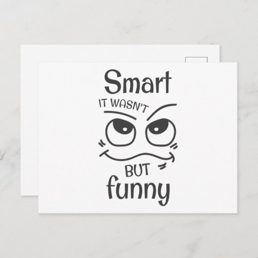 Carte Postale C'était pas si drôle que ça. (Devant / Derrière)