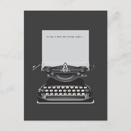 Carte Postale C'était une nuit sombre et orageuse (Devant)