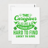 Carte Postale Cette aidante de carrière est comme la journée de  (Devant / Derrière)