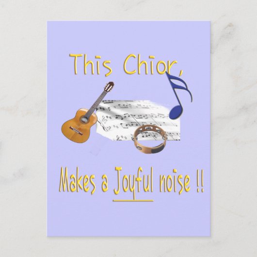 Carte Postale Cette chorale fait un bruit joyeux (Devant)