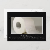 Carte Postale Cette entreprise doit utiliser beaucoup de papier  (Devant / Derrière)