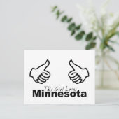 Carte Postale Cette fille aime le Minnesota (Debout devant)