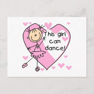 Carte Postale Cette fille peut danser T-shirts et cadeaux