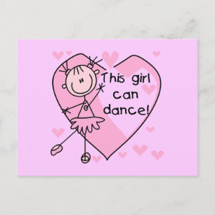 Carte Postale Cette fille peut danser T-shirts et cadeaux