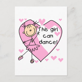 Carte Postale Cette fille peut danser T-shirts et cadeaux
