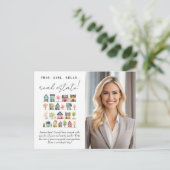 Carte Postale Cette Fille Vend Immobilier Promotionnel (Debout devant)