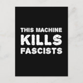 Carte Postale Cette machine tue les fascistes (Devant)