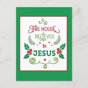 Carte Postale Cette Maison croit en Jésus