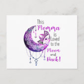 Carte Postale Cette Momma est aimée à la lune et à l'arrière (Devant)