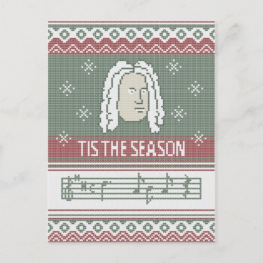 Carte Postale Cette saison Handel Messiah faux tricot (Devant)