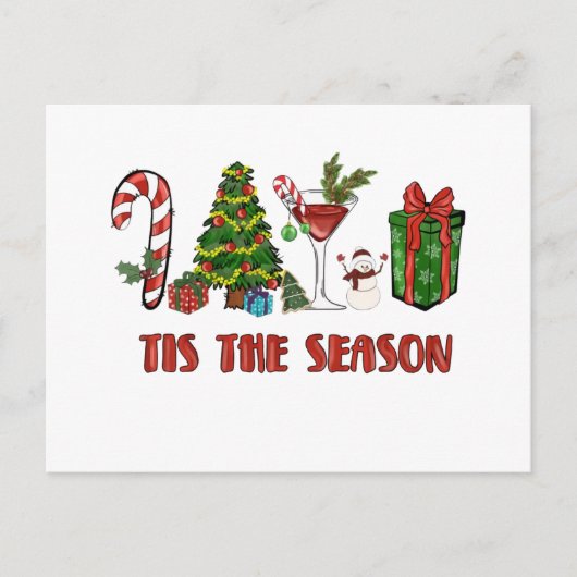 Carte Postale Cette Saison Joyeux Noël (Devant)