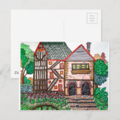 CARTE POSTALE CETTE VIEILLE MAISON (Devant / Derrière)