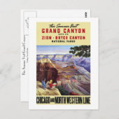 Carte Postale Cette Visite Été Du Grand Canyon (Devant / Derrière)