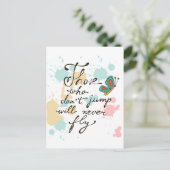 Carte Postale Ceux Qui Ne Sautent Pas Ne Voleront Jamais (Debout devant)