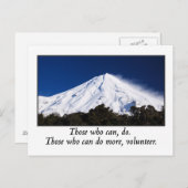 Carte Postale Ceux qui peuvent faire plus de bénévoles (Devant / Derrière)