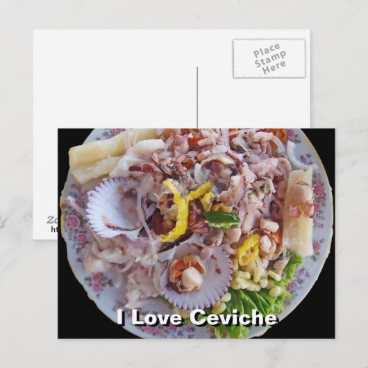 Carte Postale Ceviche - Fierté du Pérou (Devant / Derrière)