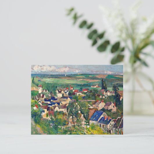 Carte Postale Cezanne - Auvers, Vue panoramique, (Debout devant)
