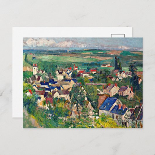 Carte Postale Cezanne - Auvers, Vue panoramique, (Devant / Derrière)